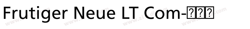 Frutiger Neue LT Com字体转换
